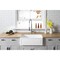 Gourmetier Solid Surface Stone Apron Front Farmhouse Sgl Bowl Kitchen Sink, White GKFA331810LD - alternate 4